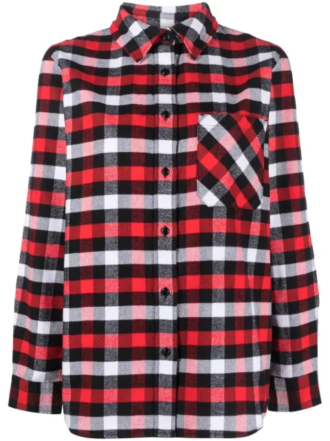 Woolrich checked long-sleeved shirt Red CFWWSI0134FRUT31045305