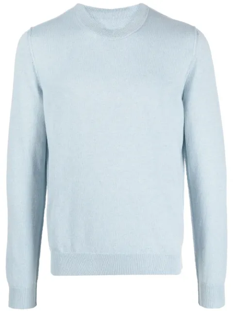 Maison Margiela crew-neck cashmere jumper Blue SI1HA0008S17783