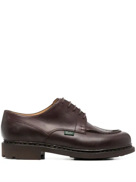 Paraboot Chambord leather derby shoes Brown 710707MARRONLISCAFE