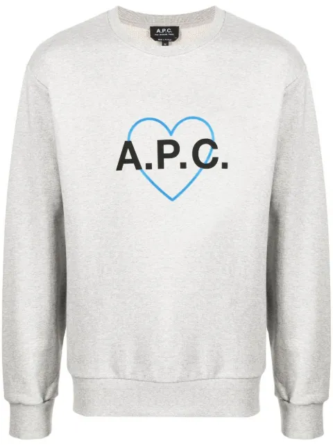 A.P.C. Jules logo-print sweatshirt Grey COEIPM27770