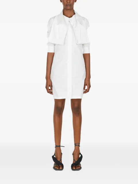 Lourdes collar shift dress White LO2SWD01APTE870
