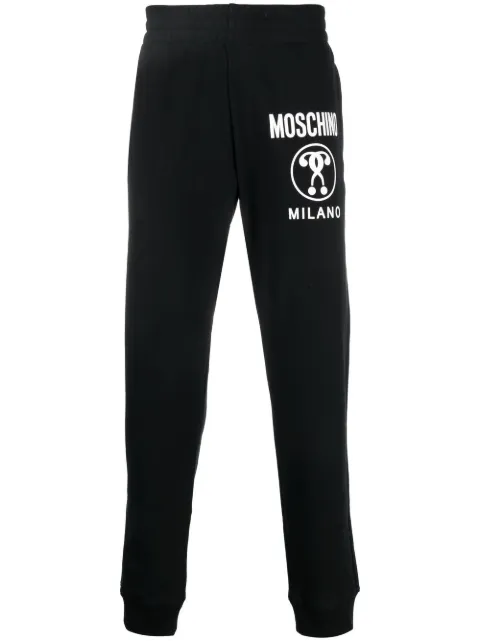 Moschino logo-print track pants Black A03017028
