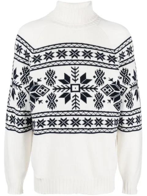 Brunello Cucinelli cashmere roll-neck jumper White M22503403CML79