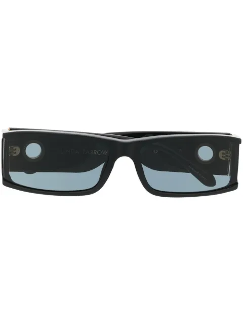 Linda Farrow Mya rectangle-frame sunglasses Black LFL1274MYA