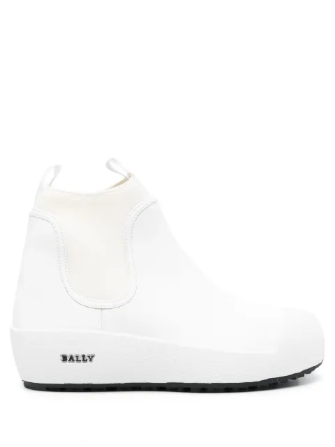 Bally Gadey flatform elastic-panel boots White 598314