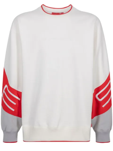 Supreme embroidered-logo crew-neck sweatshirt White SU11914