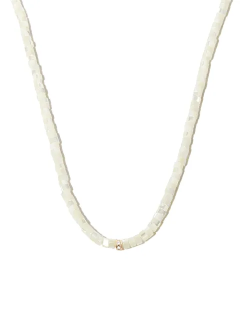 Sydney Evan 14kt yellow gold mother-of-pearl and diamond necklace Gold C36908Y8584CK