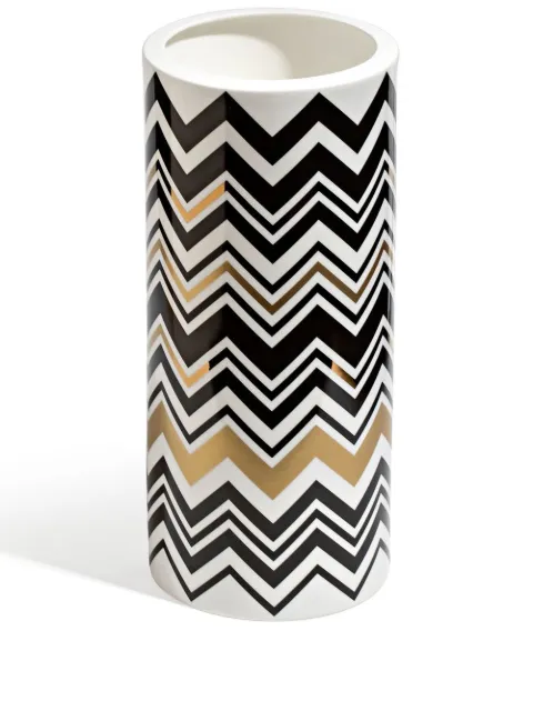 Missoni Home Zig Zag high vase White 1J4OG99064