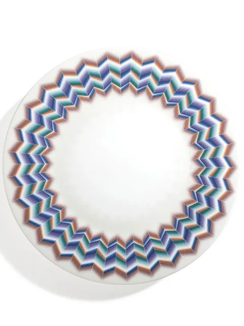 Missoni Home Zig Zag Jarris charger plate (32cm) White 1J4OG99037