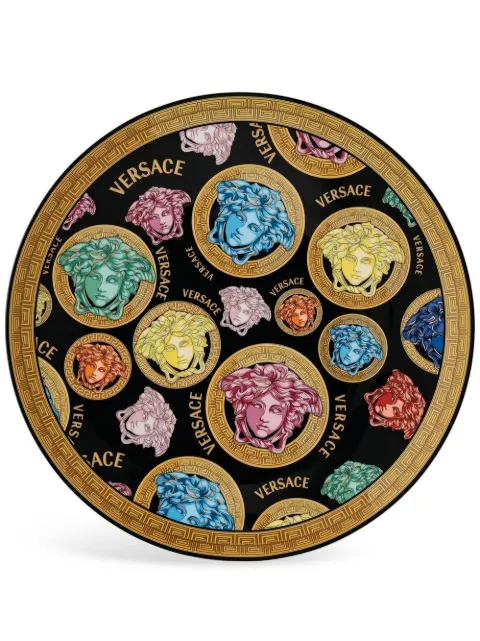 Versace Medusa Amplified service plate (33.1cm) Black 1933540376310263