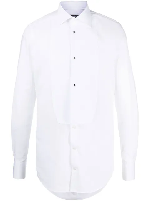 Dolce & Gabbana dart-detail cotton shirt White G5EN5TGF217