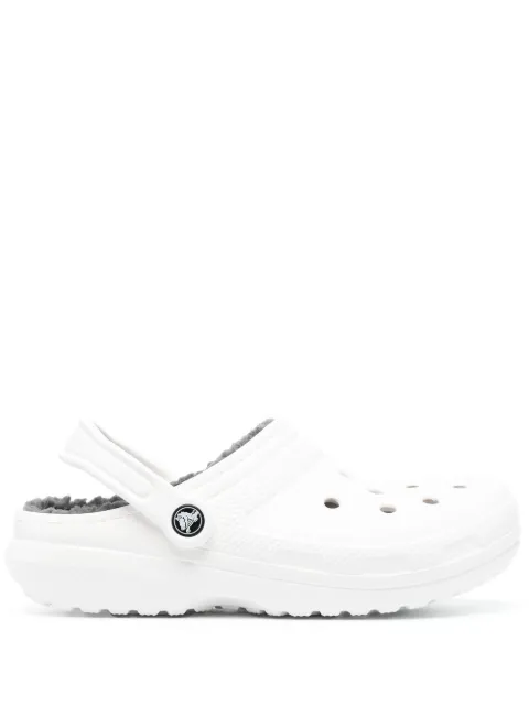 Crocs Baya fleece-lined mules White 203591MPFW22