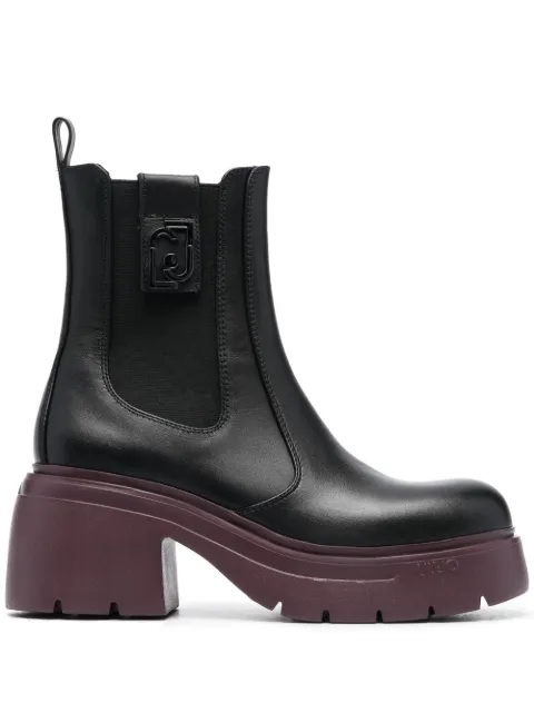 LIU JO Carrie leather ankle boots Black SF2217PX241