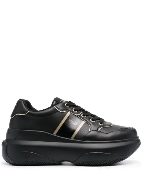 LIU JO June platform lace-up sneakers Black BF2141P0102