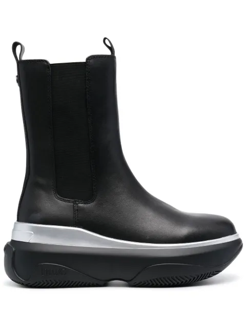 LIU JO June leather boots Black BF2149P0102