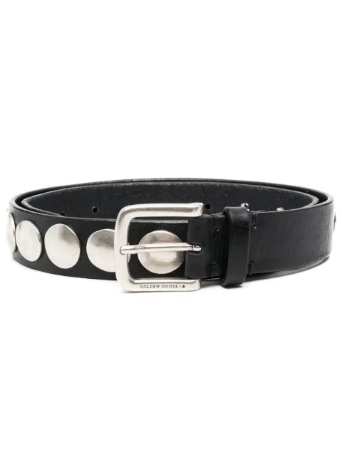 Golden Goose Trinidad leather studded belt Black GMA00161A000137