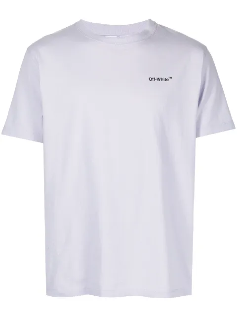 Off-White Arrows-print T-shirt Purple OMAA027F22JER0043610