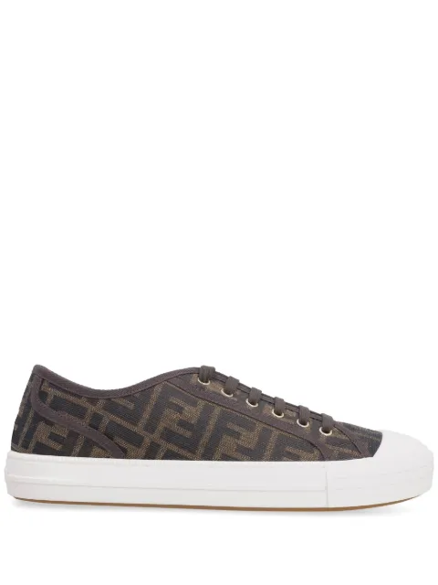 FENDI FF-motif Domino sneakers Brown 8E8325AJZX