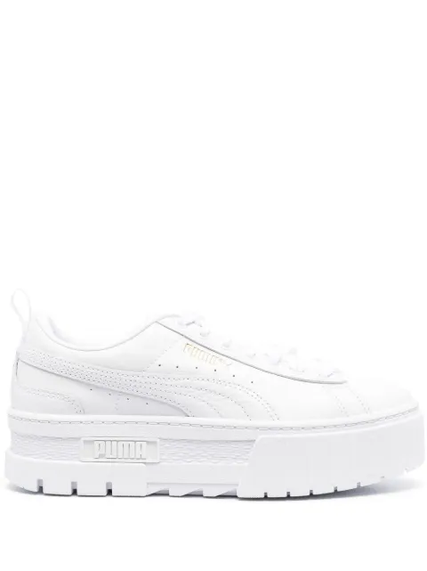 PUMA low-top chunky leather sneakers White 384209