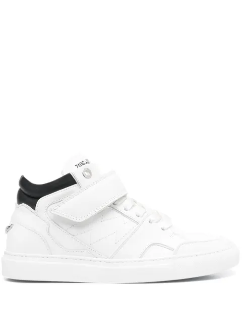 Zadig&Voltaire logo-print touch-strap sneakers White SWSN00072