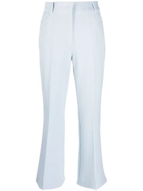 Stella McCartney cropped tailored-cut trousers Blue 6400093AU701