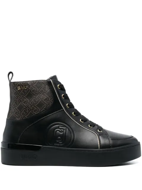 LIU JO Silvia 69 high-top sneakers Black BF2053EX111