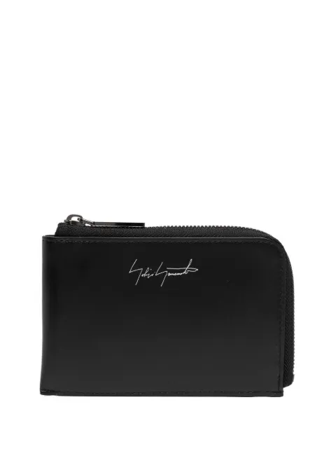 Discord Yohji Yamamoto logo-print leather wallet Black DAA97793BLACK