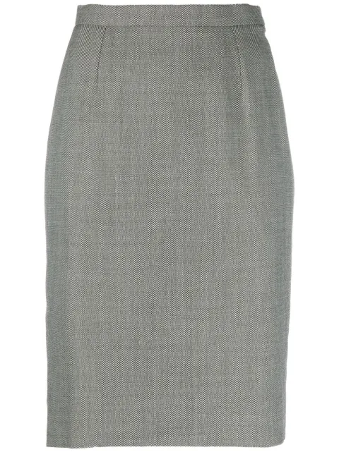 Givenchy Pre-Owned 1980s high-waisted pencil skirt Black GIVE250H