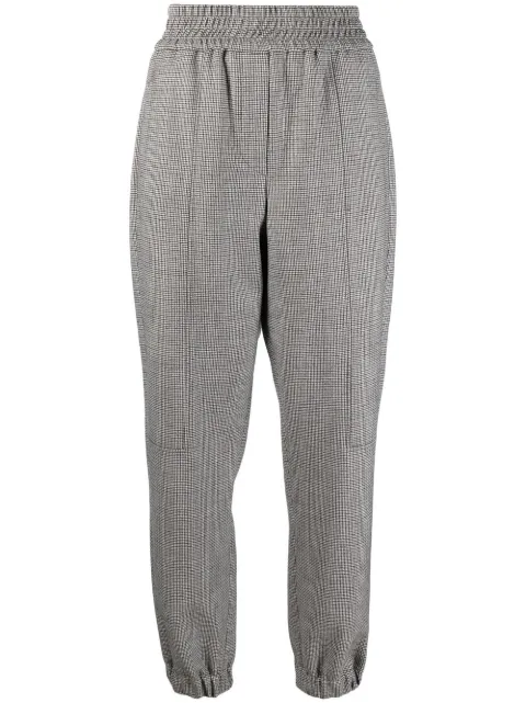 Brunello Cucinelli checked tapered trousers Neutrals MP060P8095C001