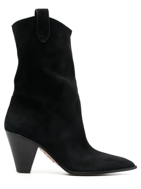 Aquazzura Saint Honore cowboy boots Black BOOMIDB1SUE000