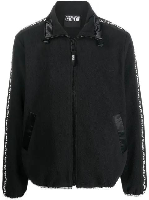 Versace Jeans Couture logo-print track jacket Black 73GAI319F0014