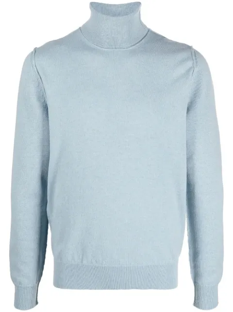 Maison Margiela high-neck cashmere sweater Blue SI1HA0010S17783