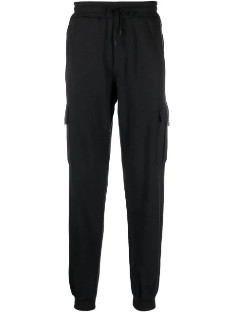 Kiton logo-patch cargo track pants Black UW1285V0395B06