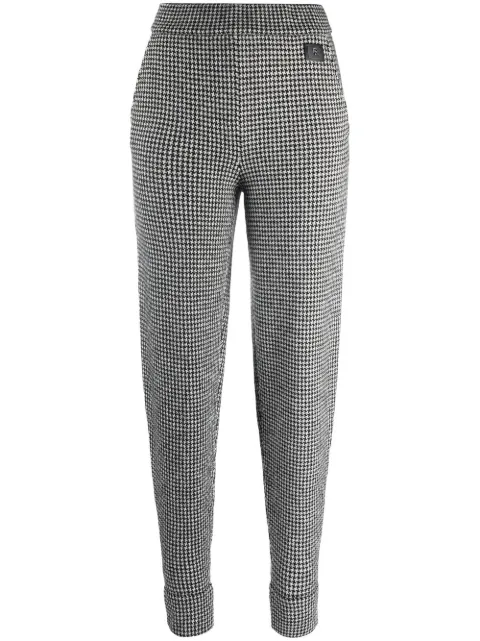 Ralph Lauren Collection houndstooth-pattern print trousers Black 290880662