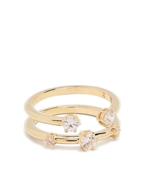 Swarovski Contella ring (set of two) Gold 5640968