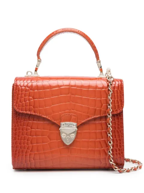 Aspinal Of London mini Mayfair top-handle bag Orange 042209130120000