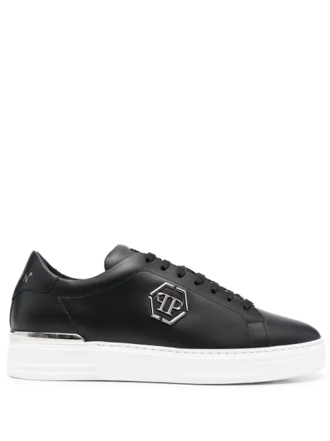 Philipp Plein logo-plaque low-top sneakers Black FABSUSC0379PLE075N
