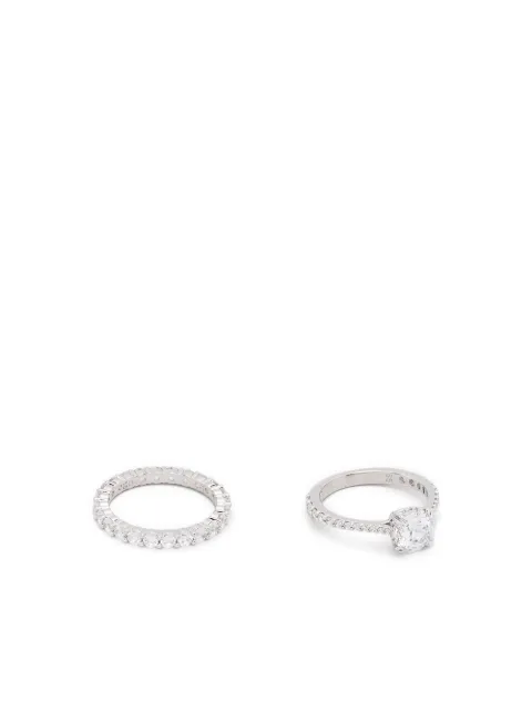 Swarovski Stilla rings (set of two) Silver 5647662