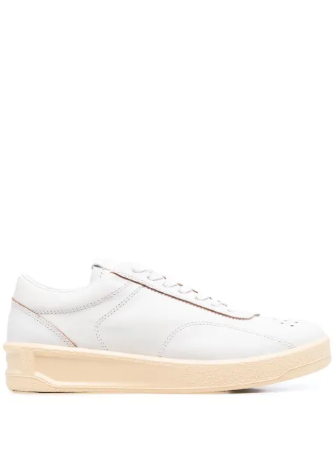 Jil Sander lace-up leather sneakers White J15WS0008P2644