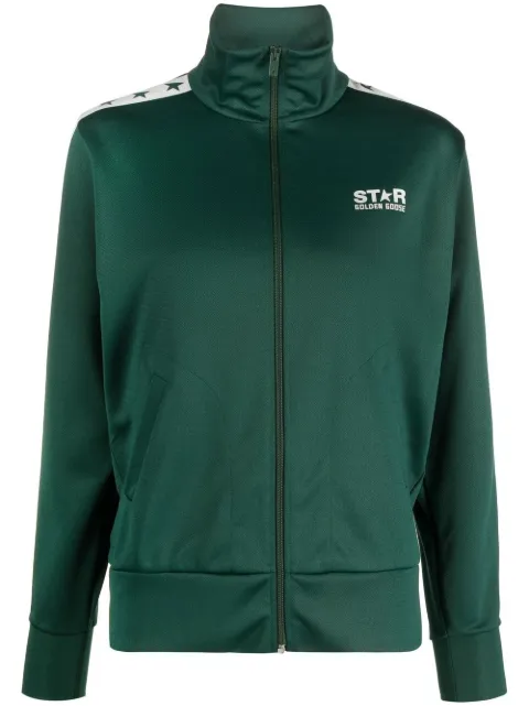 Golden Goose star log-print sports jacket Green GWP00875P000520