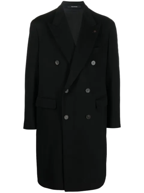 Tagliatore double-breasted button coat Black CLD10B350002