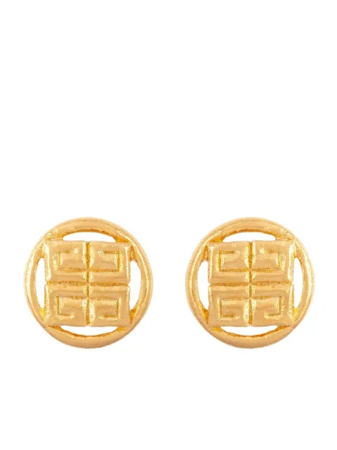 Givenchy Pre-Owned 1980s 4G clip-on earrings Gold ER025259