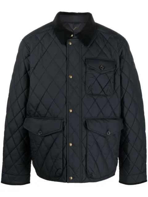 Polo Ralph Lauren diamond-quilt button-fastening jacket Black 710847071002