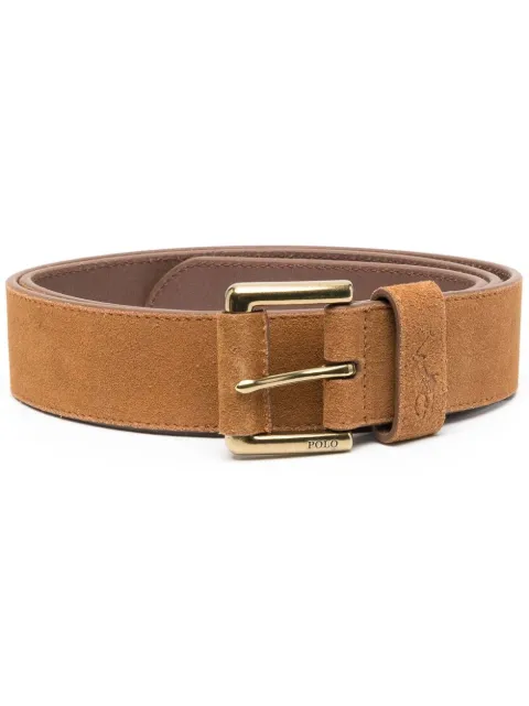 Polo Ralph Lauren suede buckle belt Brown 405854526002