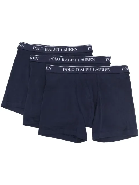 Polo Ralph Lauren logo waistband boxer briefs 3 pack Blue 714835887001