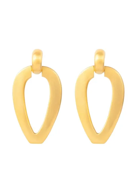 Susan Caplan Vintage 1980s drop-pendant clip-on earrings Gold ER024806