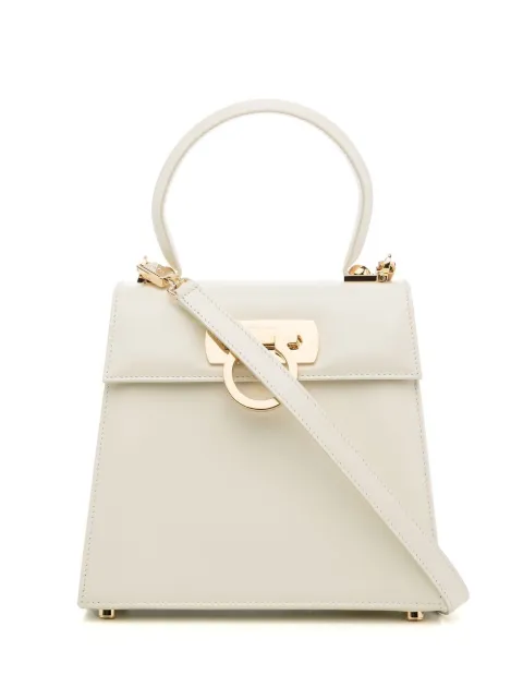 Ferragamo iconic top handle bag S White 749023