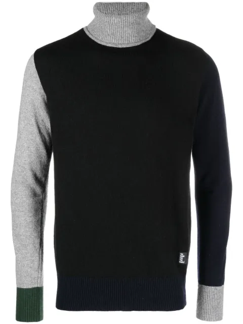 The Power For The People high-neck wool jumper Black 0041