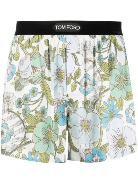 TOM FORD floral print boxers Neutrals T4LE4135