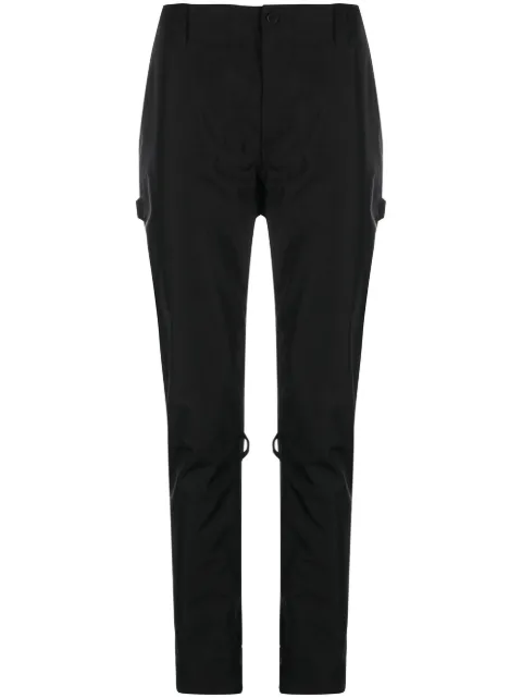 The Power For The People zip-detail drop-crotch trousers Black 0005